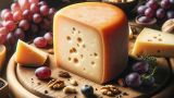 Eine Käseteller mit Plangger-Käse, Nüssen und Weintrauben als Deko